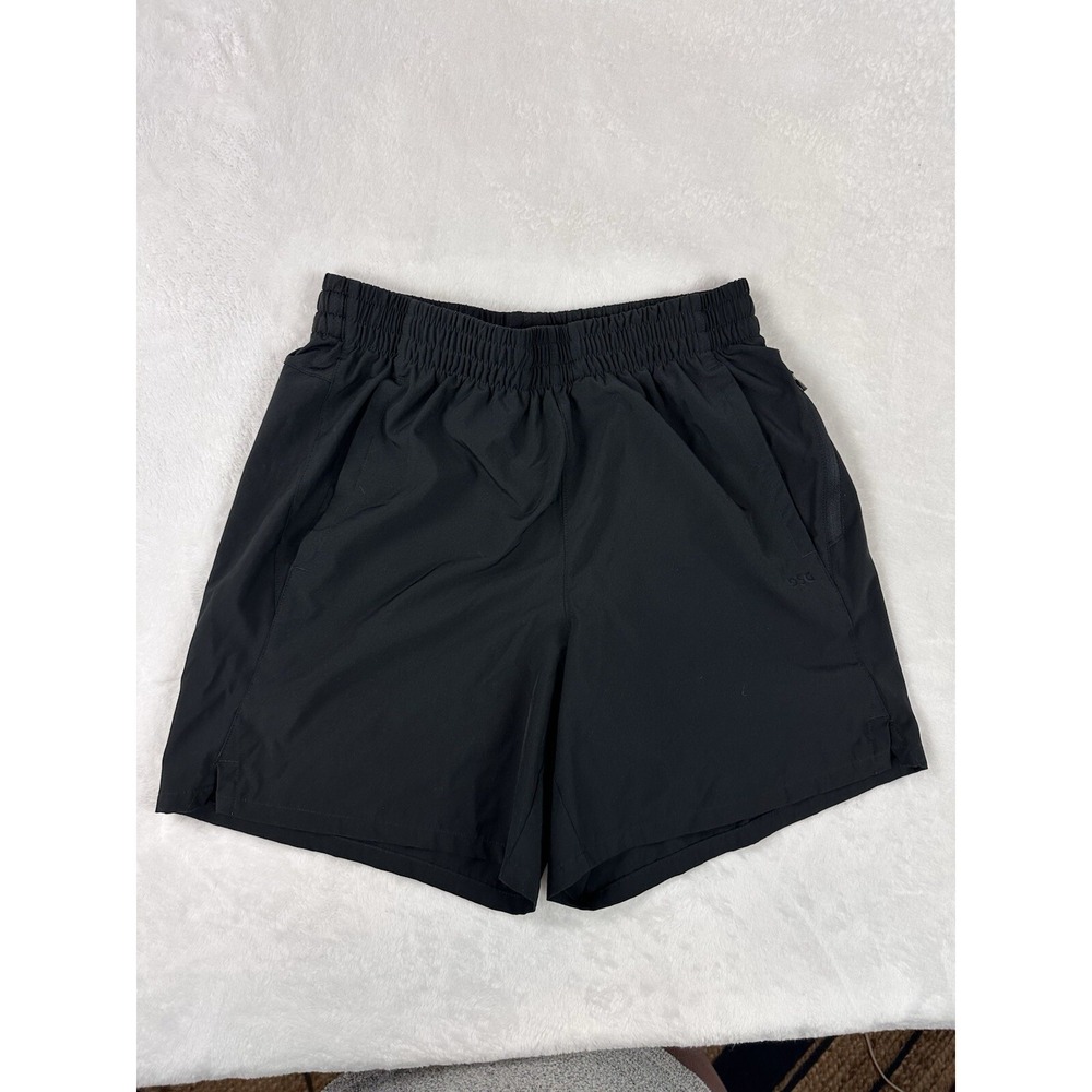 DSG‎ Mens S Black Shorts Athletic Elastic Waist Drawstring  Pockets Zip Pocket